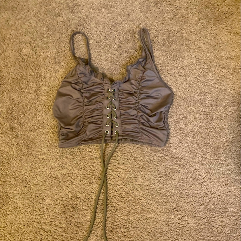 Light brown SHEIN crop top